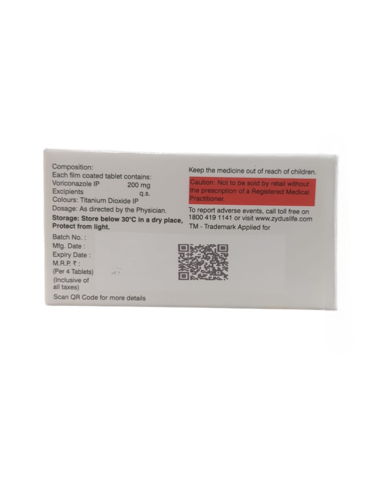 Vorier 200mg Tablet