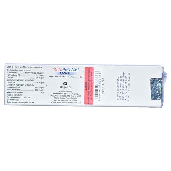 Relipoietin 4000IU Injection