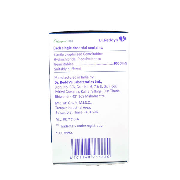 Cytogem 1000mg Injection