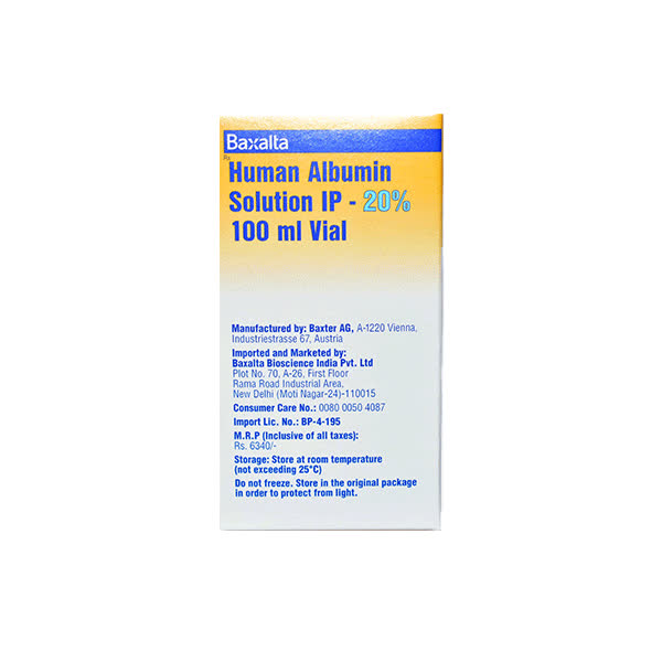 HUMAN ALBUMIN 20% 100ML