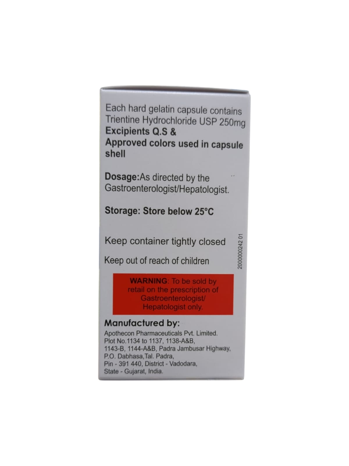 Jolltrin 250mg Capsule