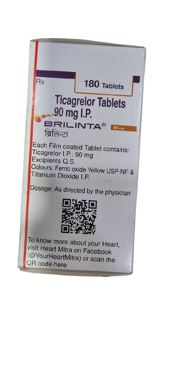BRILINTA 90MG TABLET 180'S