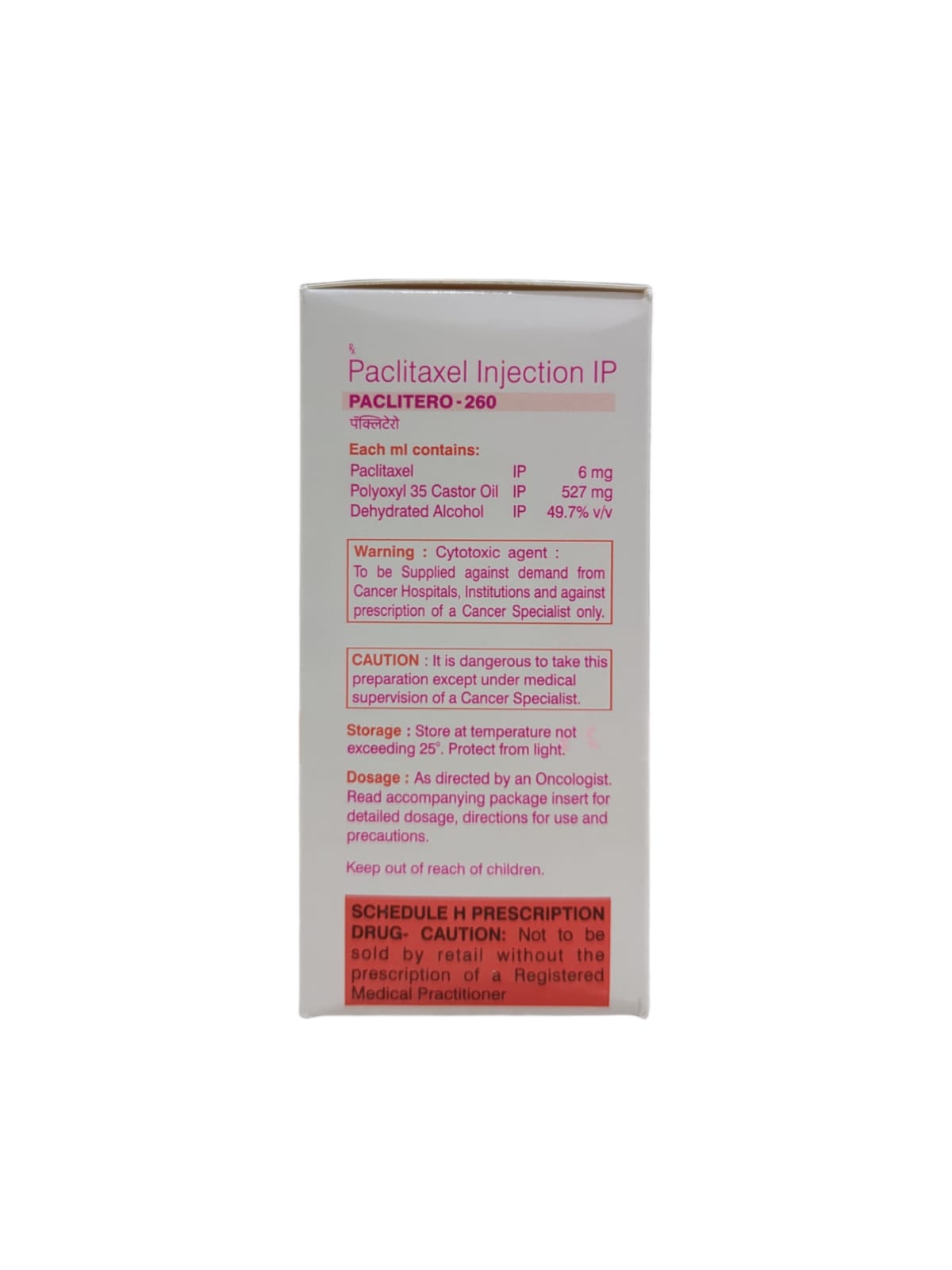 Paclitero 260mg Injection